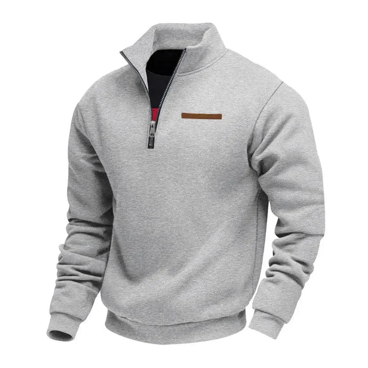 Grimm - Elegante Maglione Con Mezza ZIP