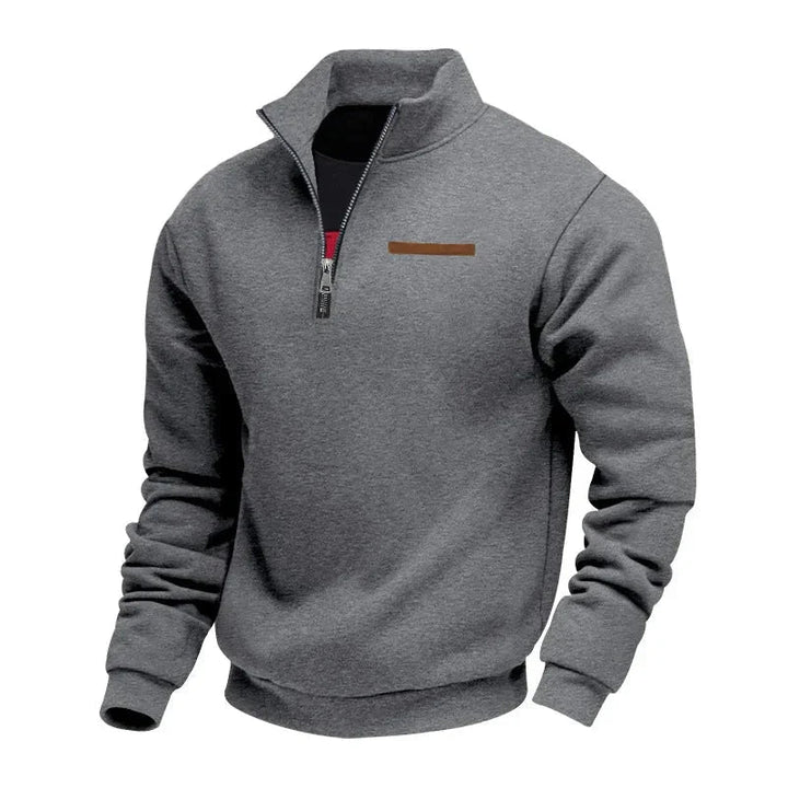 Grimm - Elegante Maglione Con Mezza ZIP