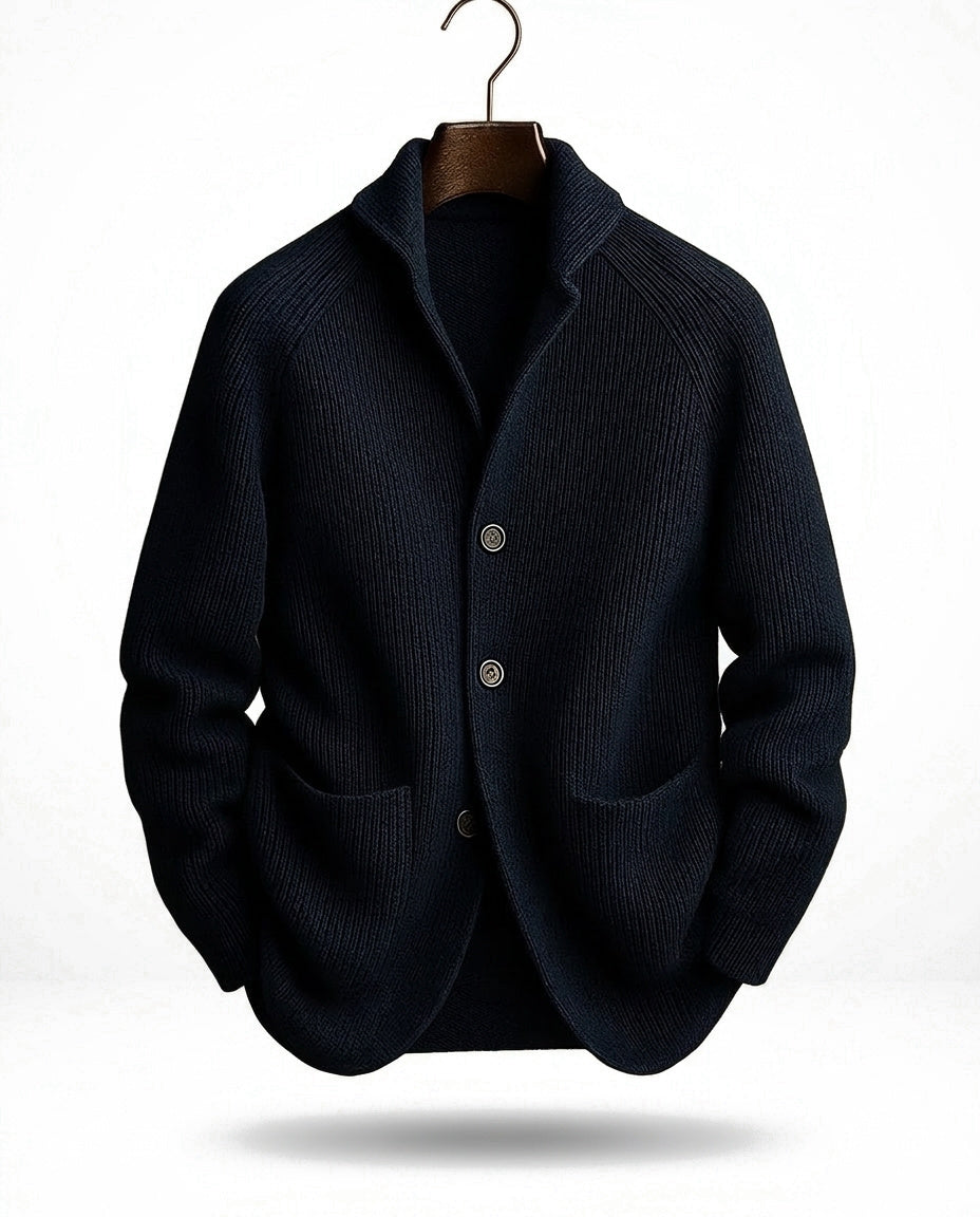 Jirri - Cardigan in Maglia Con Collo a Scialle E Abbottonatura