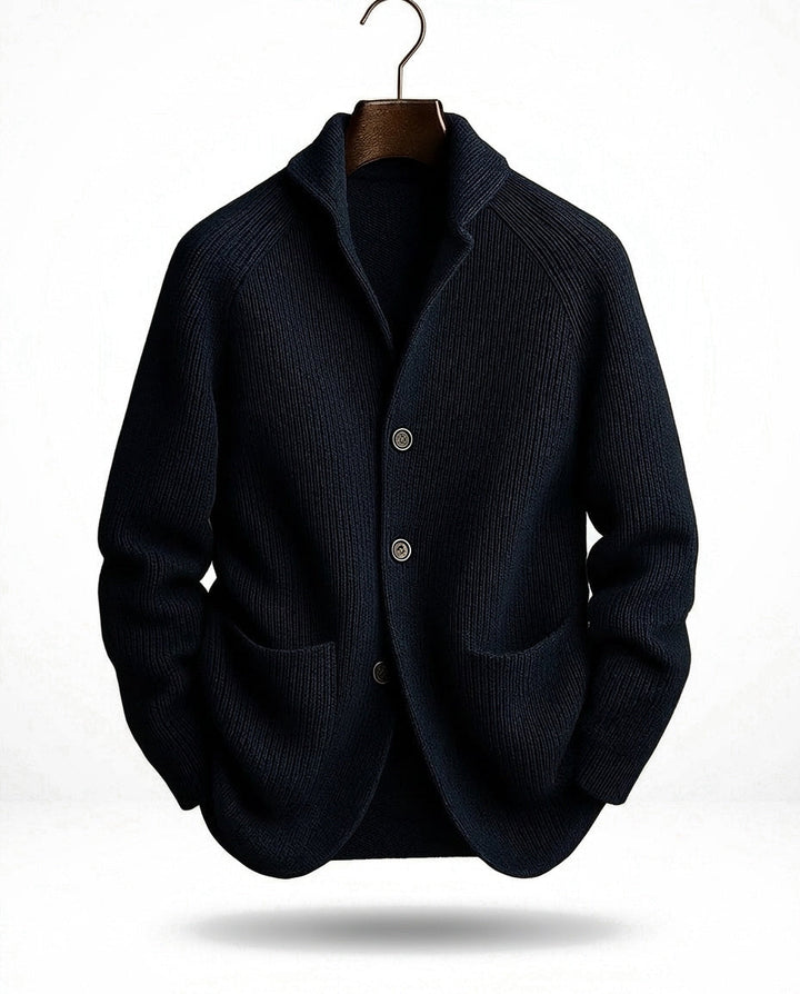 Jirri - Cardigan in Maglia Con Collo a Scialle E Abbottonatura