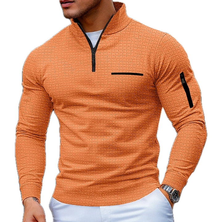 Morkan - Maglione Con Zip a Un Quarto E Lavorazione a Rilievo