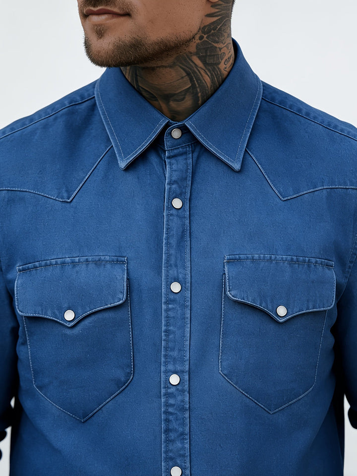 Zeynal - Camicia Casual in Denim