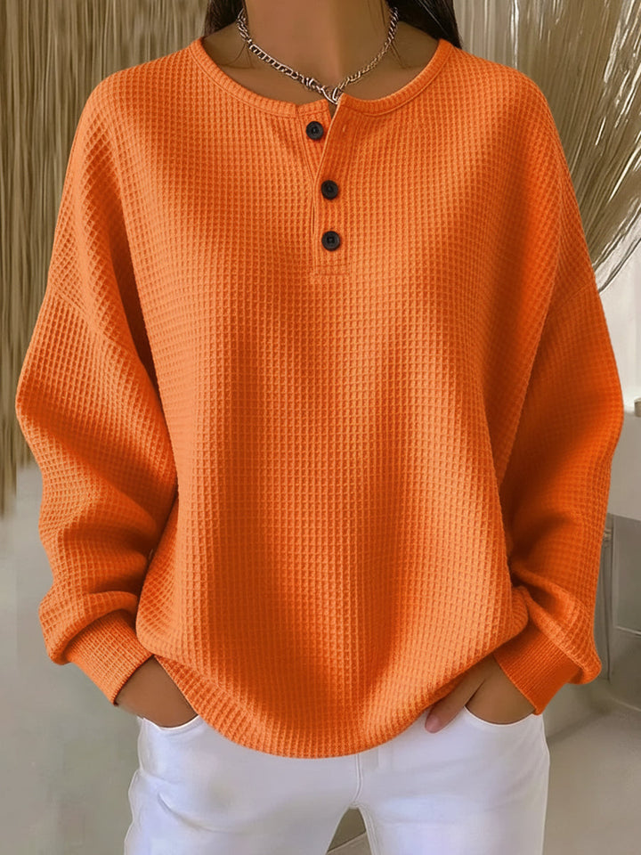 Ritona - Felpa Henley a Maglia a Rombi