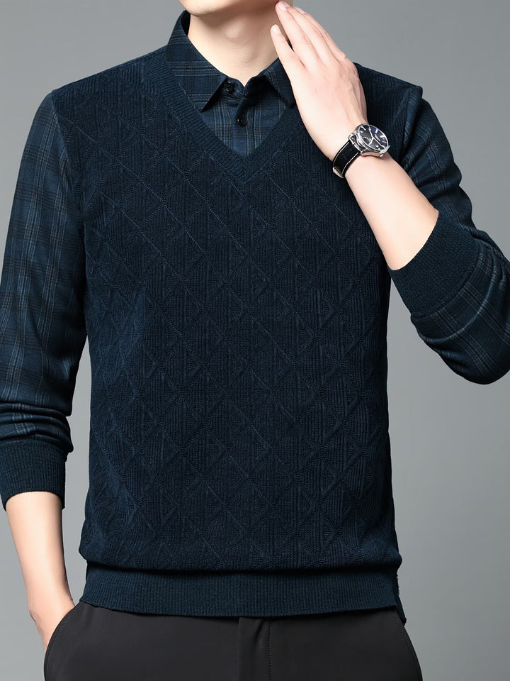 Alan - Maglione in Maglia a Maniche Lunghe