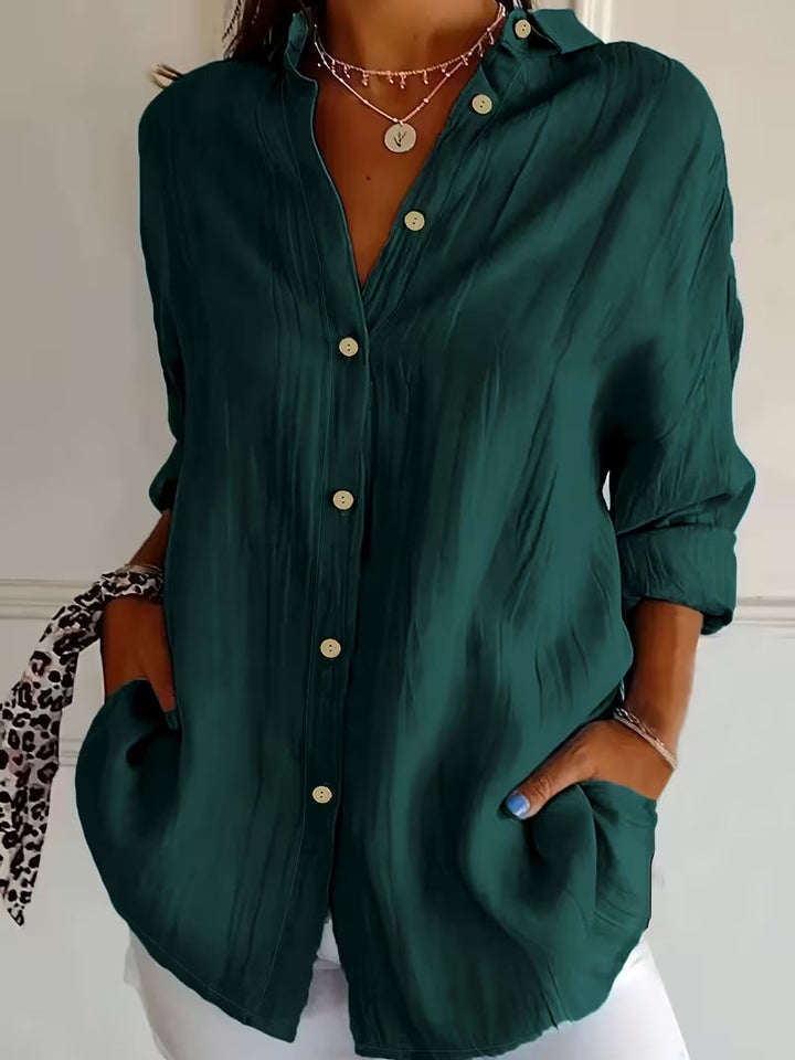 Soella - Camicia a Maniche Lunghe Con Colletto E Bottoni