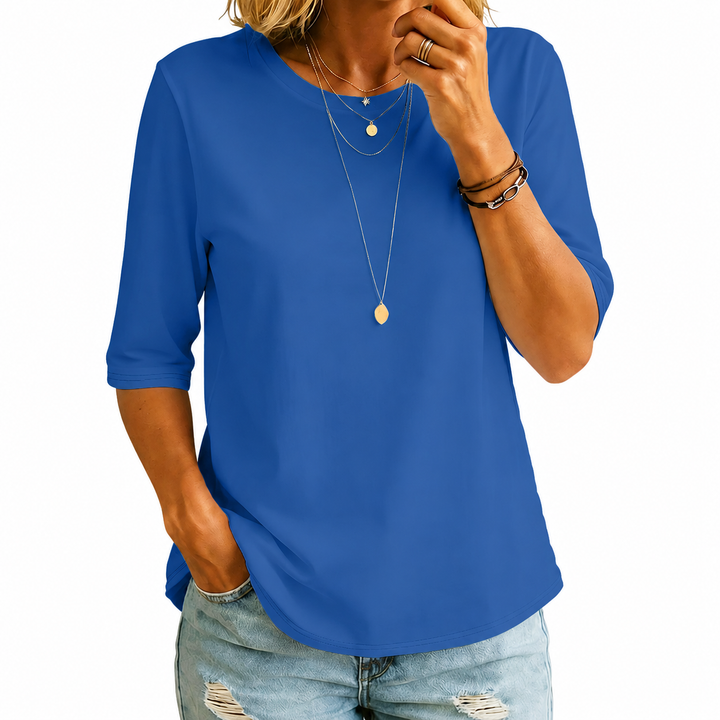 Uththara - Comoda Camicia a Maniche Corte
