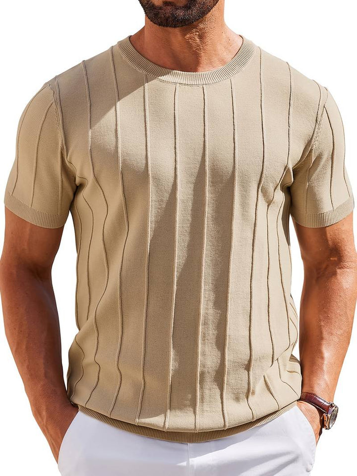 Sang - Maglietta Estiva in Maglia a Girocollo