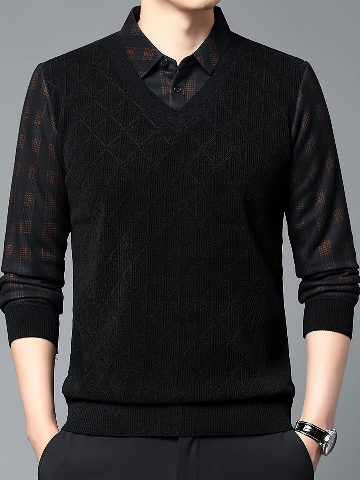 Alan - Maglione in Maglia a Maniche Lunghe