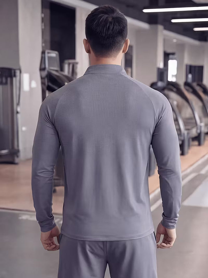 Zerdan - Felpa a Maniche Lunghe Con Mezza Zip