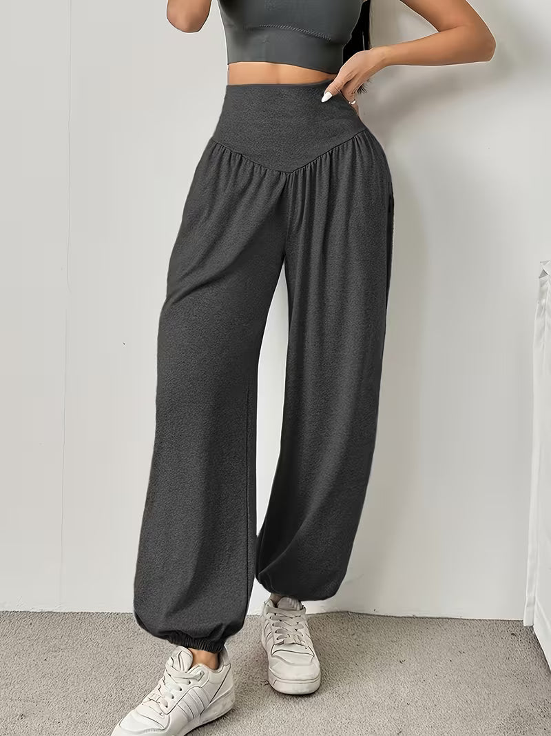 Millora - Pantaloni Morbidi, Elasticizzati E a Gamba Larga