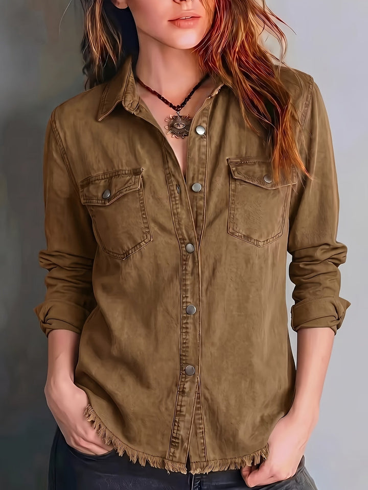 Blazka - Camicia Elegante Con Bottoni Sul Davanti E Taschino