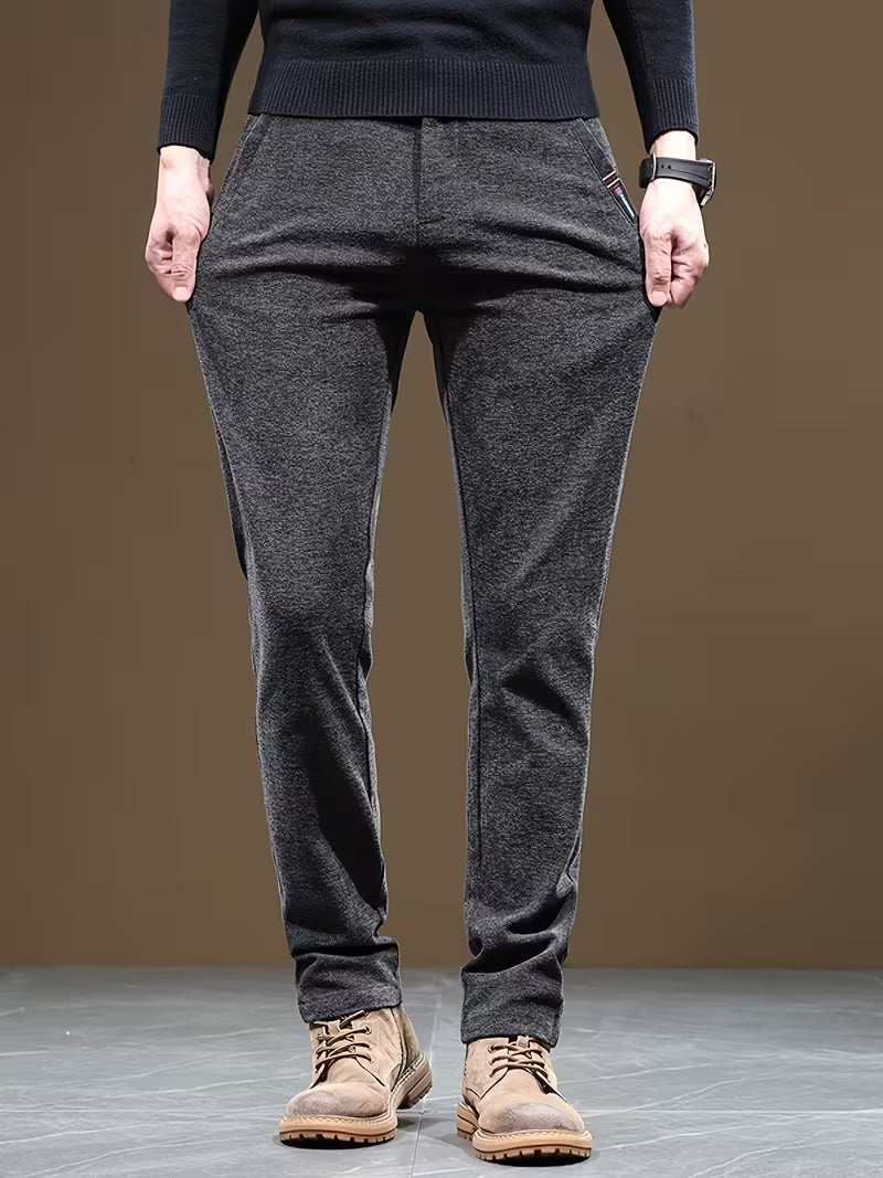 Talcott - Pantaloni Casual Dalla Vestibilità Slim Con Effetto Testurizzato
