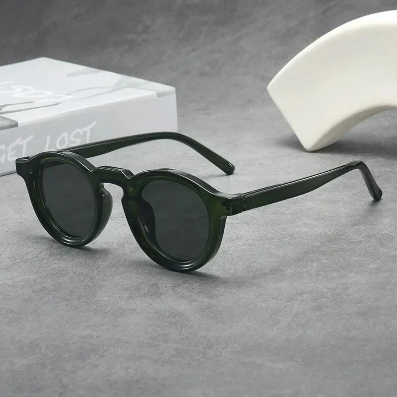 Spectralux - Occhiali Da Sole Eleganti Con Montatura Rotonda