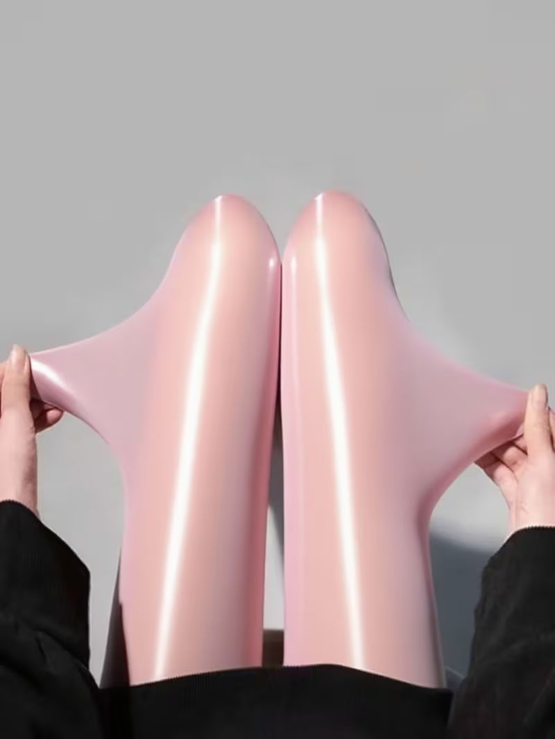 Bekah - Collant Elasticizzati Con Piedini ad Alta Lucentezza