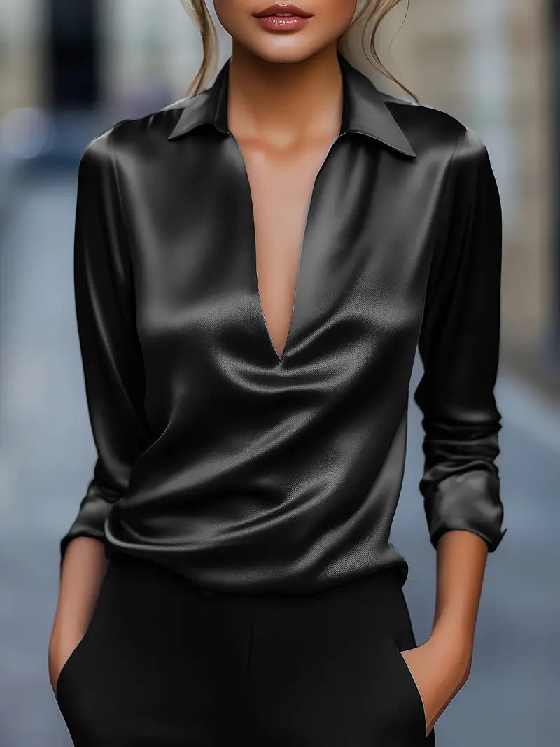 Nadene - Camicetta Con Scollo a V Premium