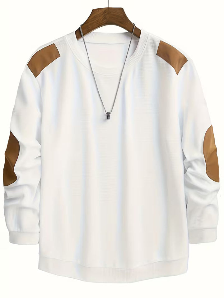 Joaol - Felpa Casual in Maglia a Nido D'ape