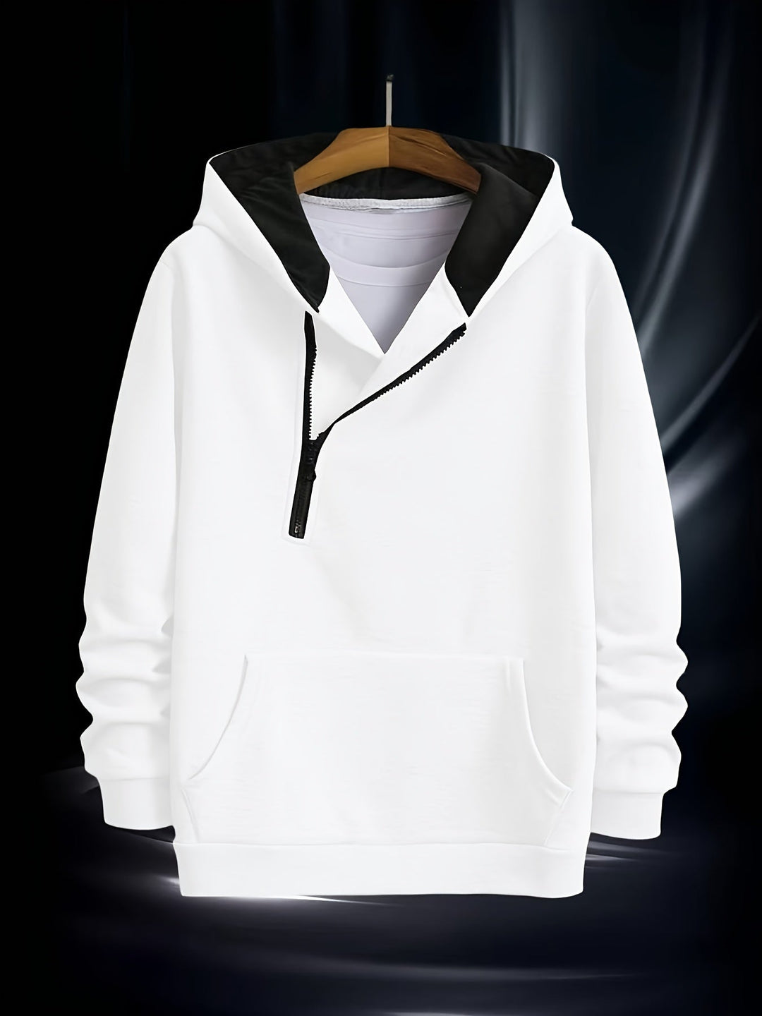 Jaylen - Felpa Con Cappuccio a Maniche Lunghe E Mezza ZIP