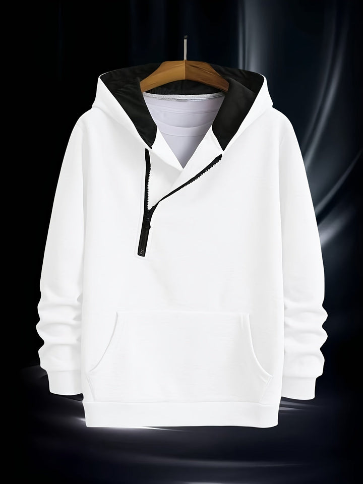 Jaylen - Felpa Con Cappuccio a Maniche Lunghe E Mezza ZIP