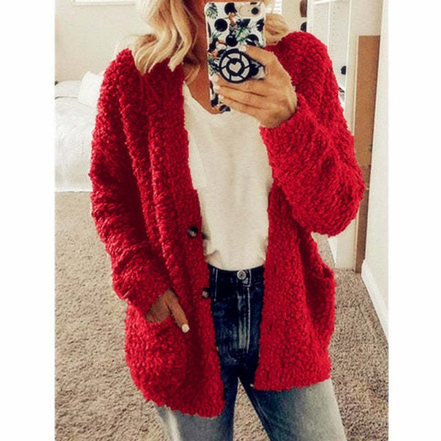 Dalavia - Cardigan a Maniche Lunghe Con Tasche