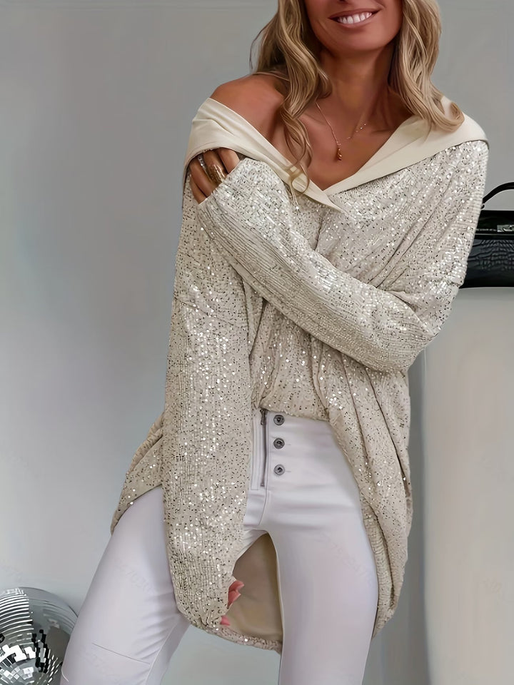 Jessia - Felpa Con Cappuccio a Maniche Lunghe