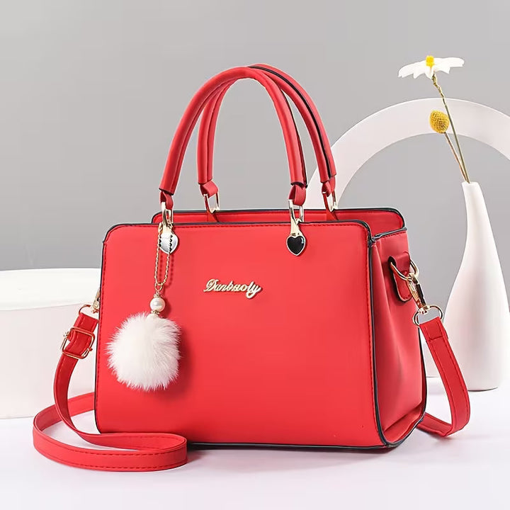 Sanika - Borsa Con Ciondolo a Pompon e Tracolla