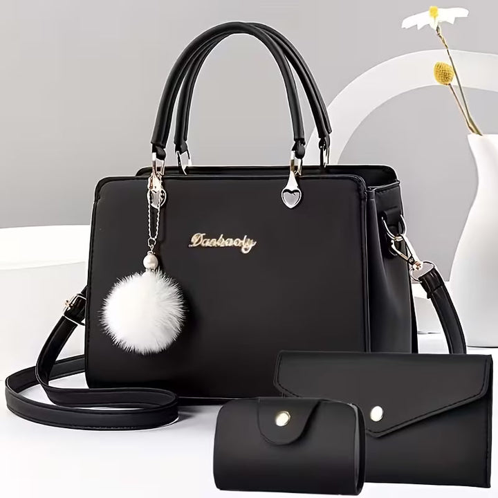 Sanika - Borsa Con Ciondolo a Pompon e Tracolla