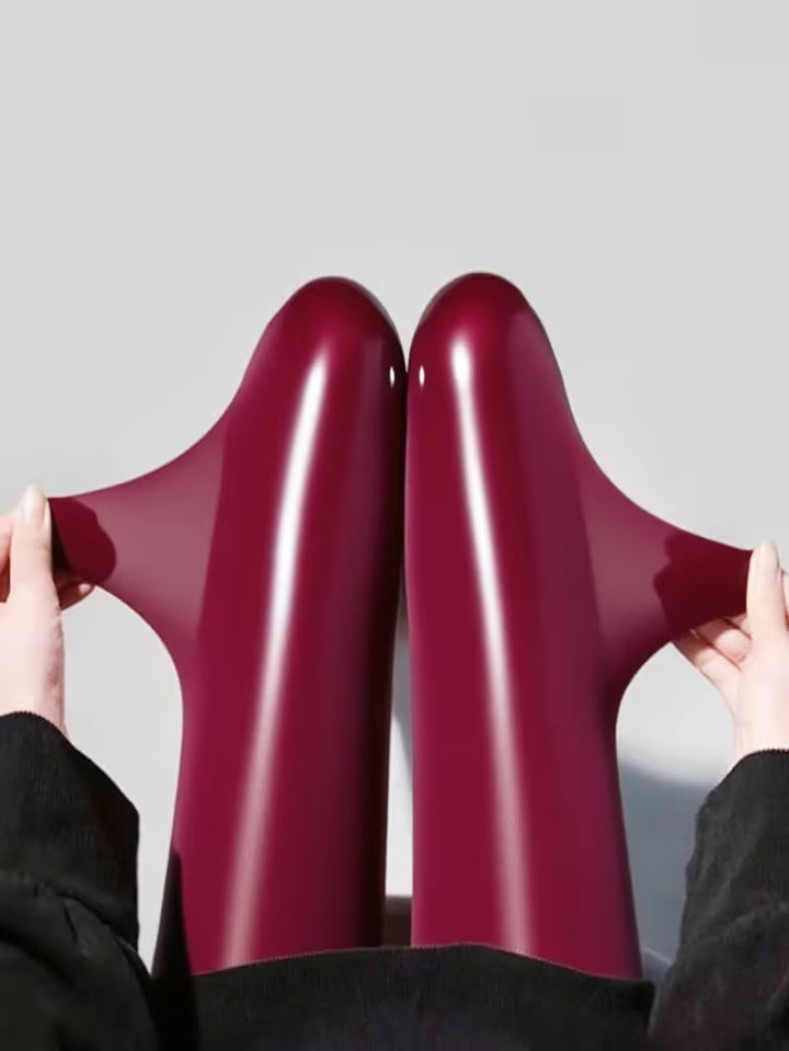 Bekah - Collant Elasticizzati Con Piedini ad Alta Lucentezza