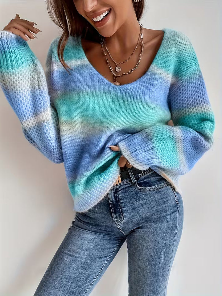 Errin - Maglione Lavorato a Maglia Con Sfumature Di Colore