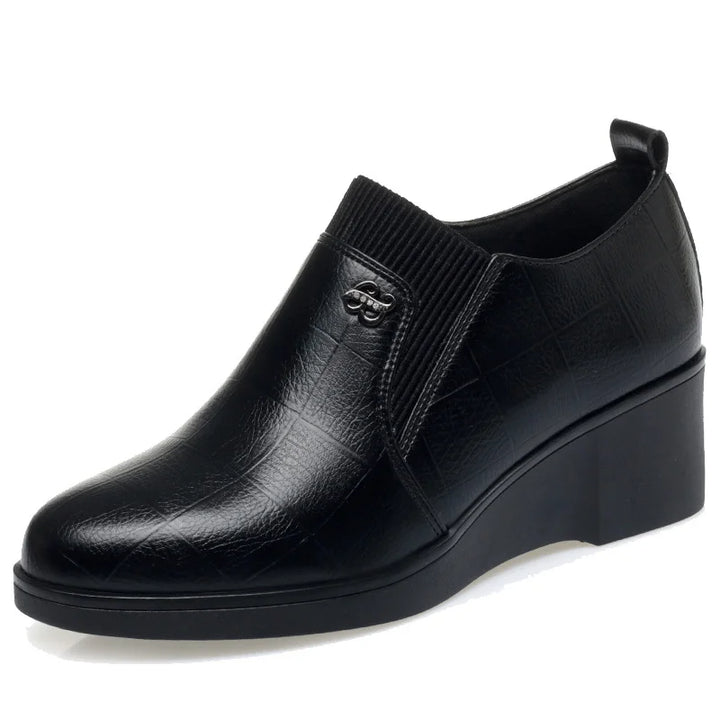 Switolina - Scarpe Alla Moda Con Zeppa In Pelle