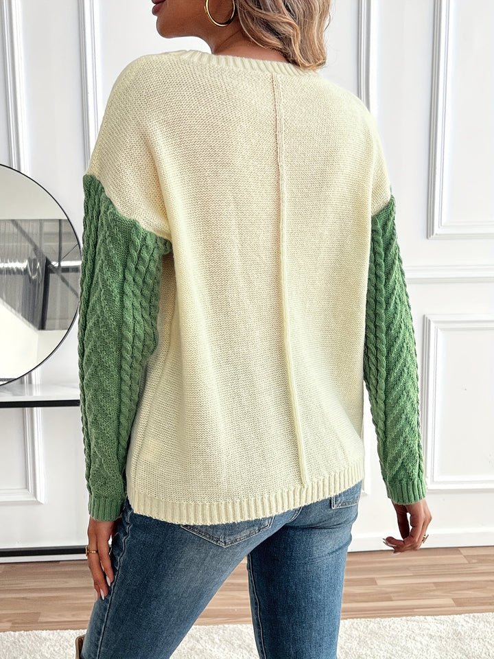 Klarysse - Maglione a Maniche Lunghe Con Tasca
