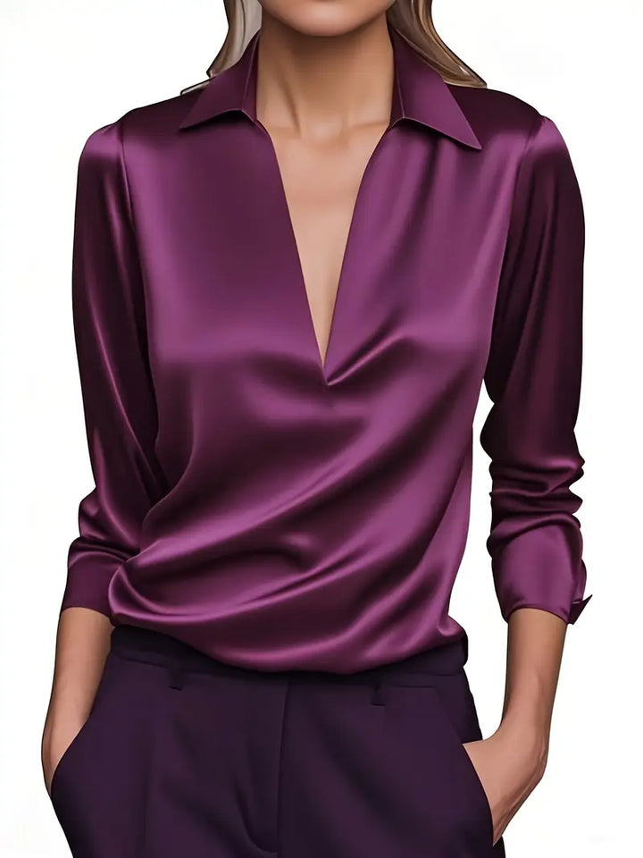 Nadene - Camicetta Con Scollo a V Premium