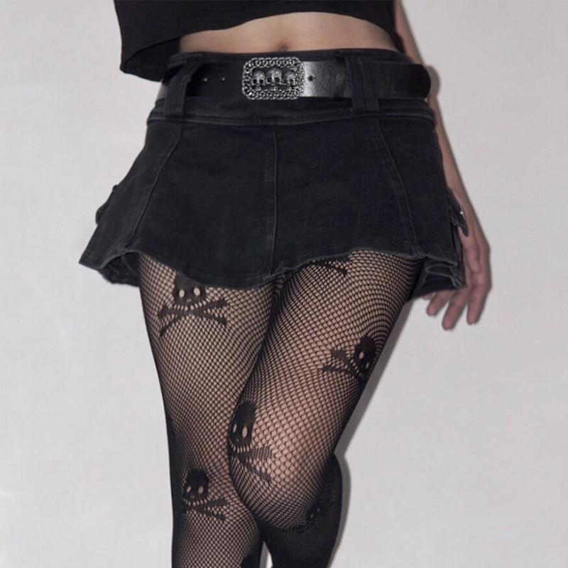 Linda - Minigonna in Denim Plissettata Con Cintura