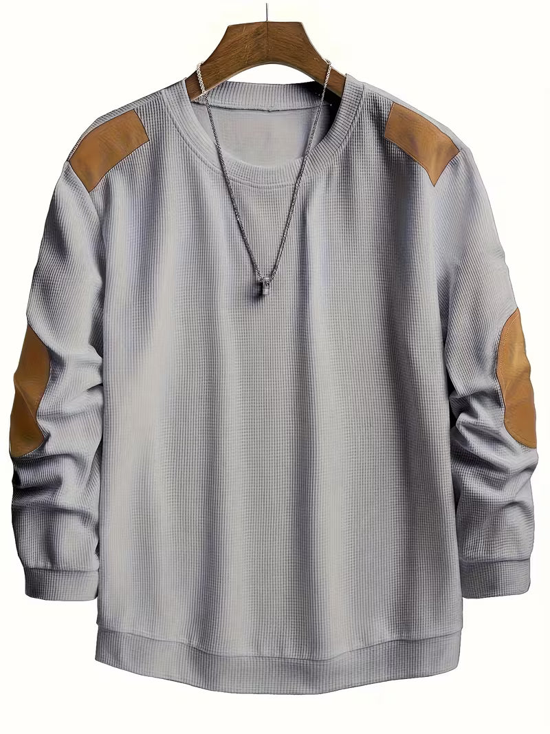 Joaol - Felpa Casual in Maglia a Nido D'ape