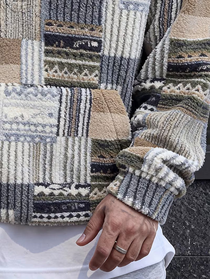 Silvain - Felpa Con Cappuccio E ZIP Stampata