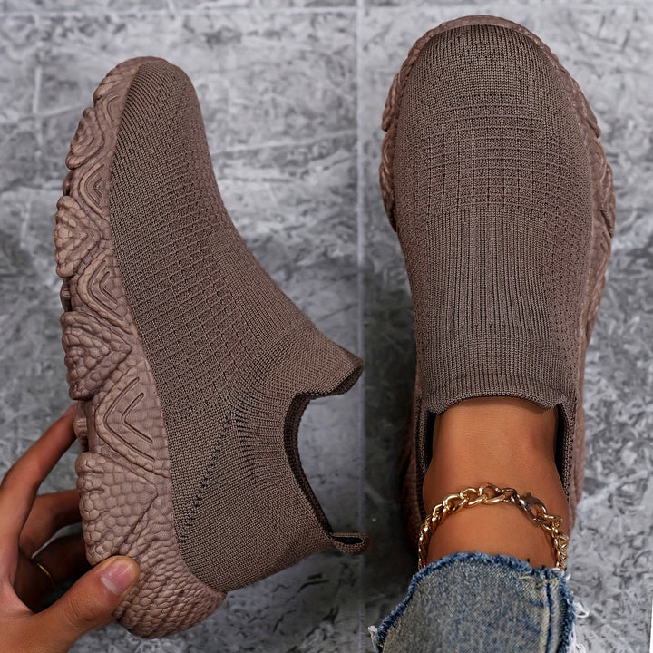 Elisha - Scarpe Lavorate a Maglia Con Suola Spessa