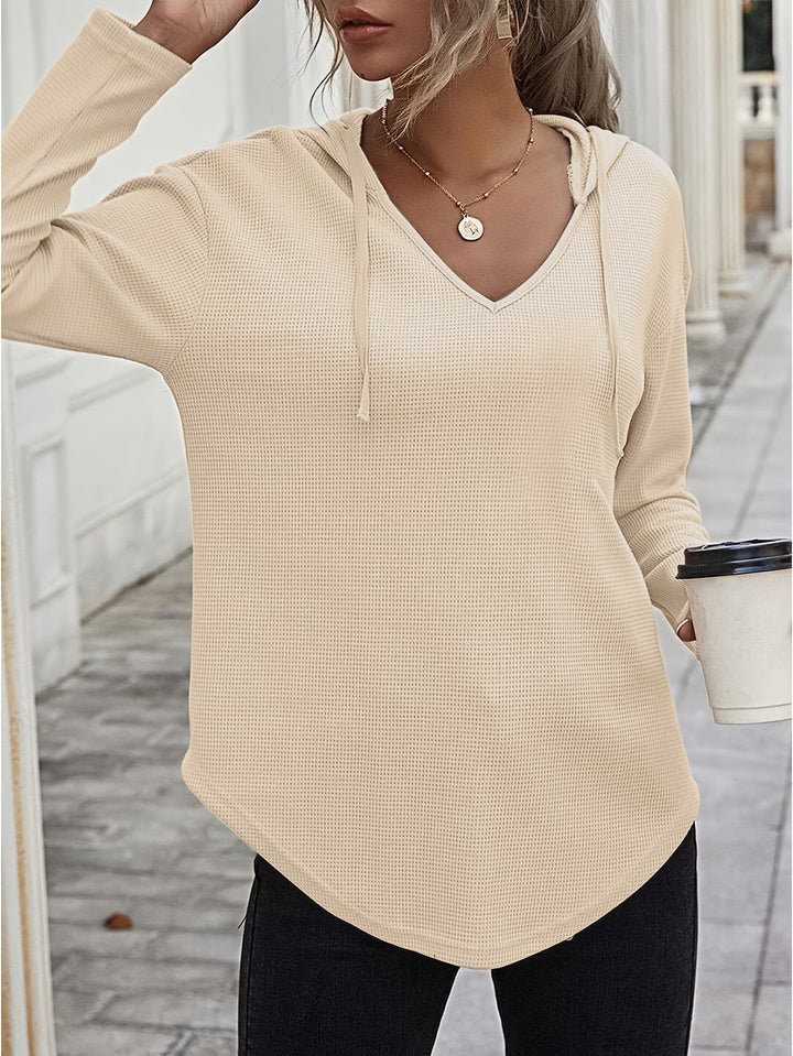 Seonie - Felpa Con Cappuccio a Maniche Lunghe E Scollo a V