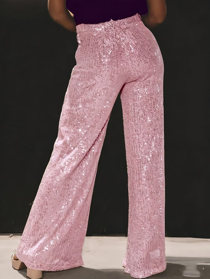 Tnora - Pantaloni a Gamba Larga E Vita Alta