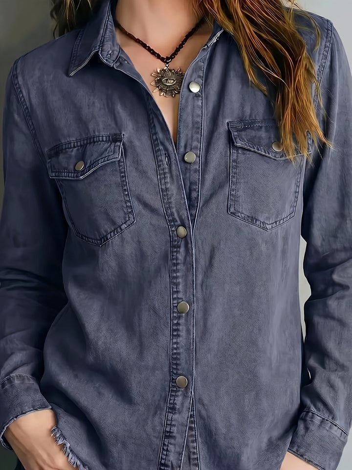 Blazka - Camicia Elegante Con Bottoni Sul Davanti E Taschino
