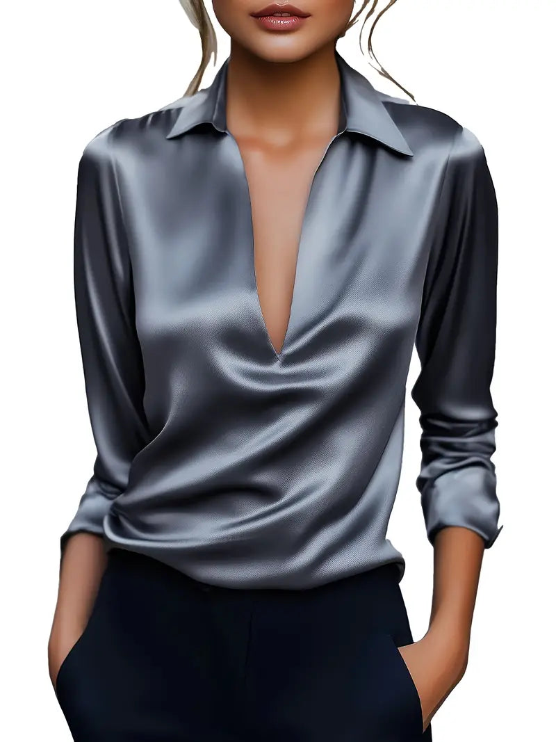 Nadene - Camicetta Con Scollo a V Premium