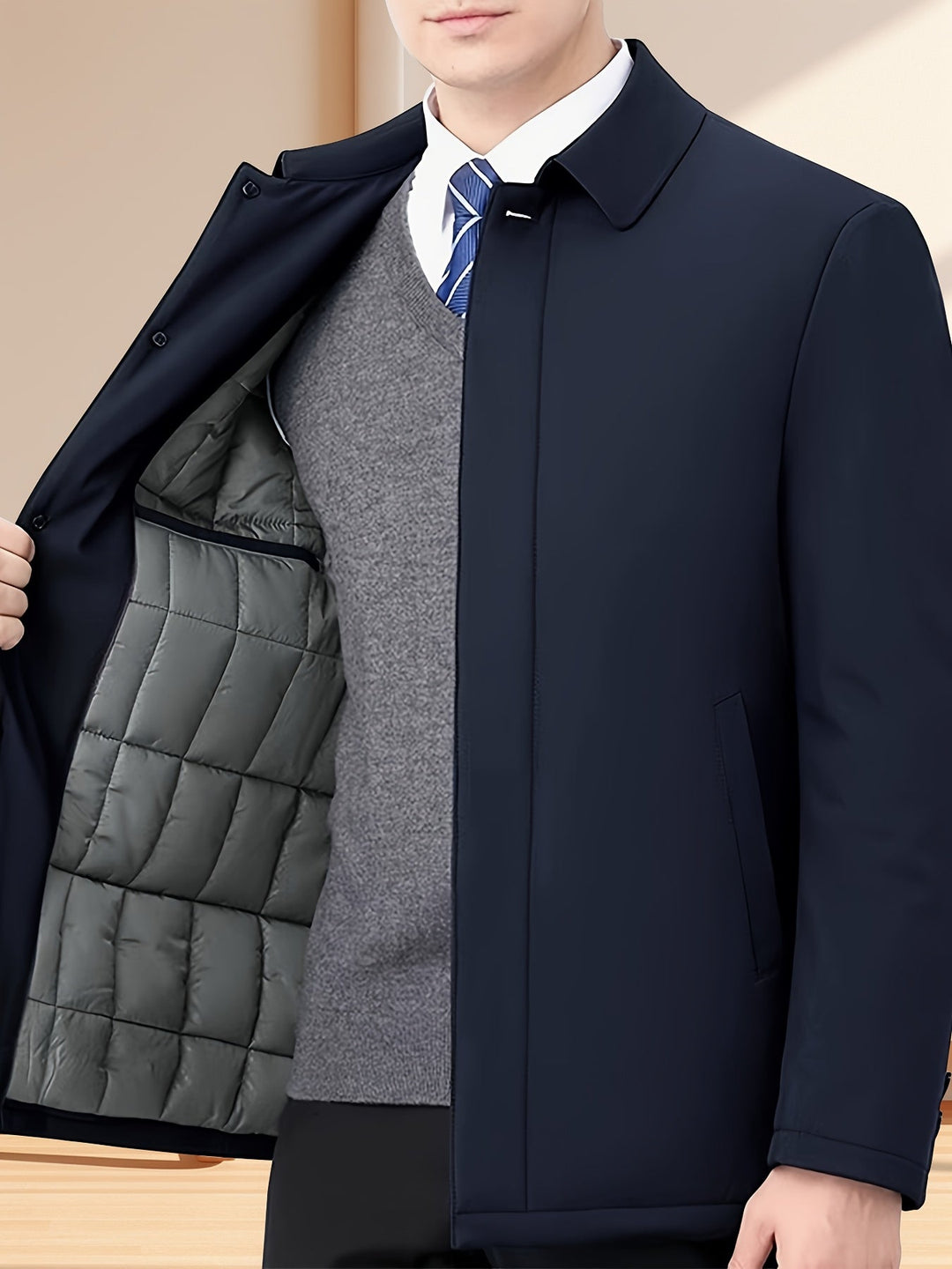 Lewinn - Giacca Da Pendolare Con Abbottonatura Frontale
