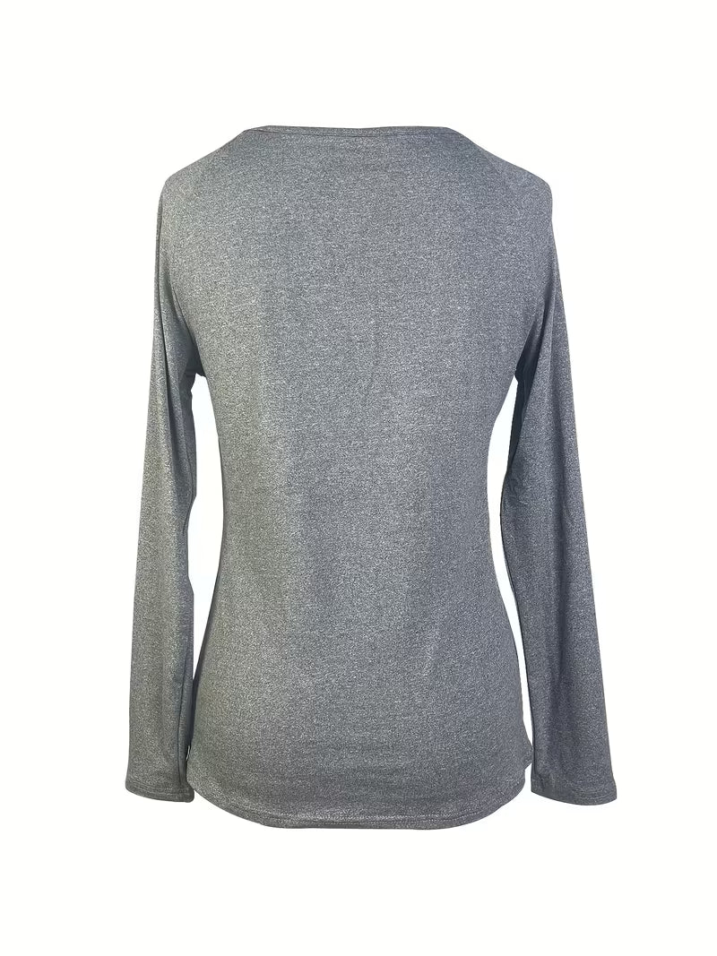Mesha - Maglia a Maniche Lunghe Con Scollo a V E Inserti in Rete