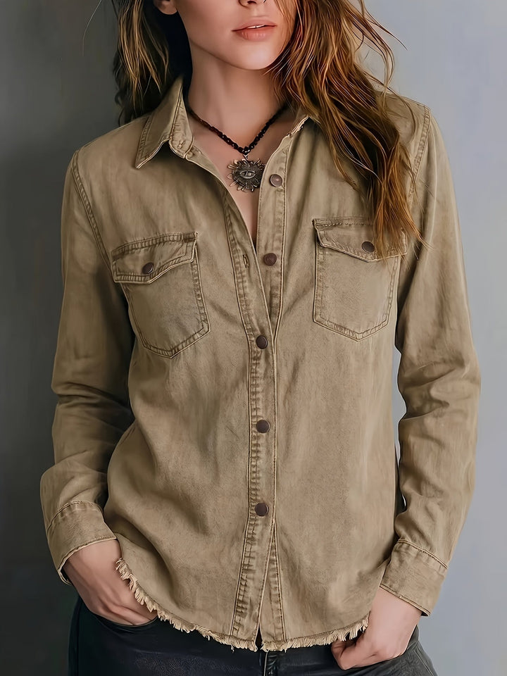 Blazka - Camicia Elegante Con Bottoni Sul Davanti E Taschino