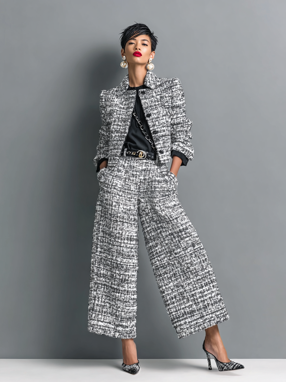 Aderet - Elegante Giacca a Maniche Lunghe e Pantaloni Casual