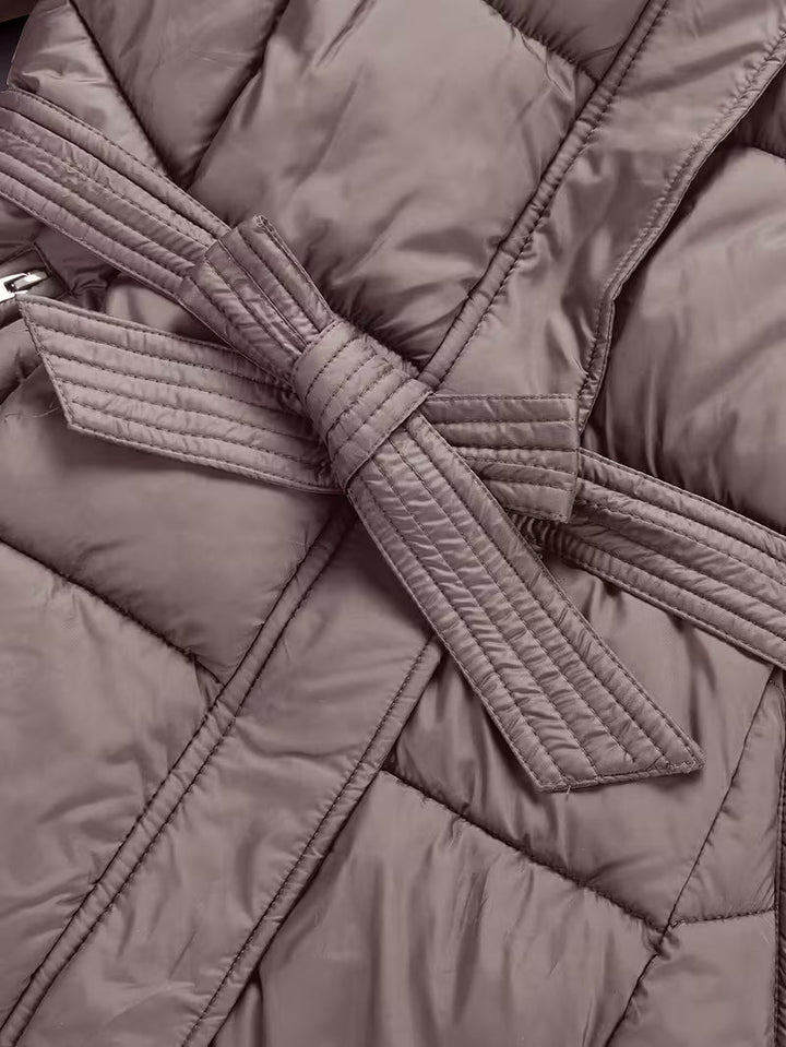 Inza - Piumino Con Cappuccio E Cintura
