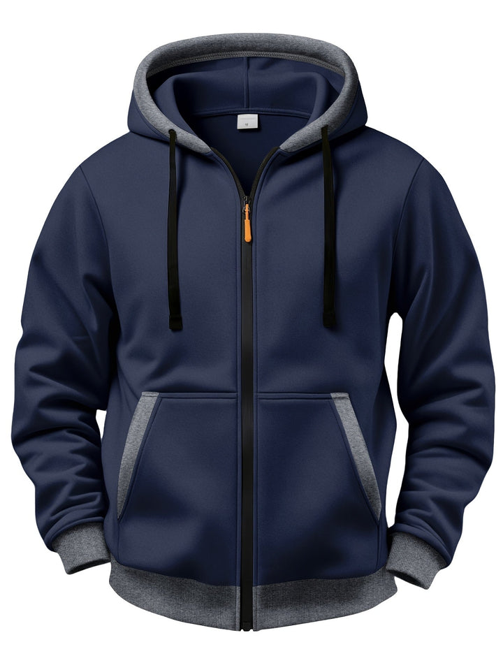 Mussoline - Maglia Invernale Casual a Maniche Lunghe Con Cappuccio E Cerniera