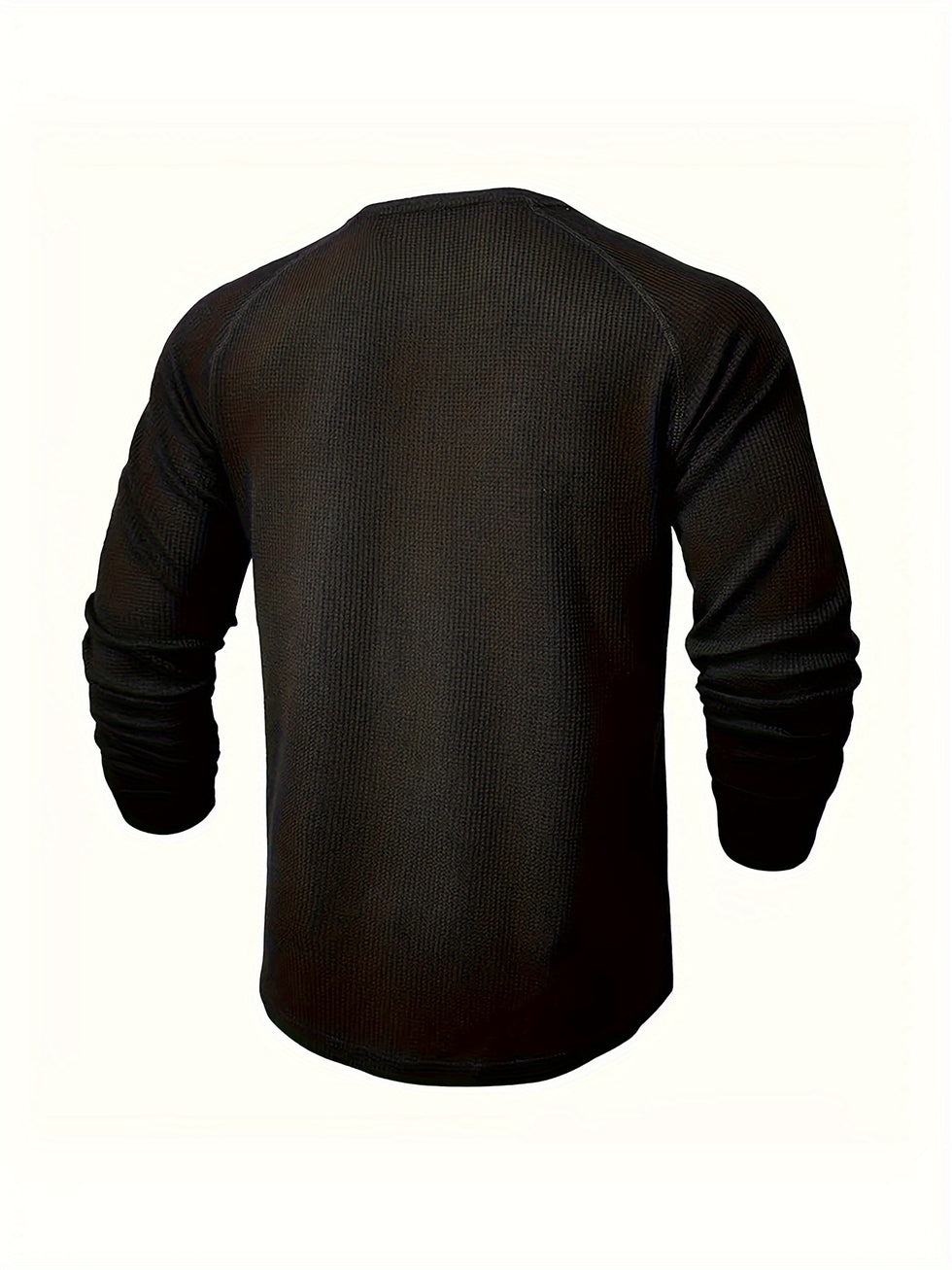 Jarik - Maglietta Henley a Maniche Lunghe Con Trama in Rilievo
