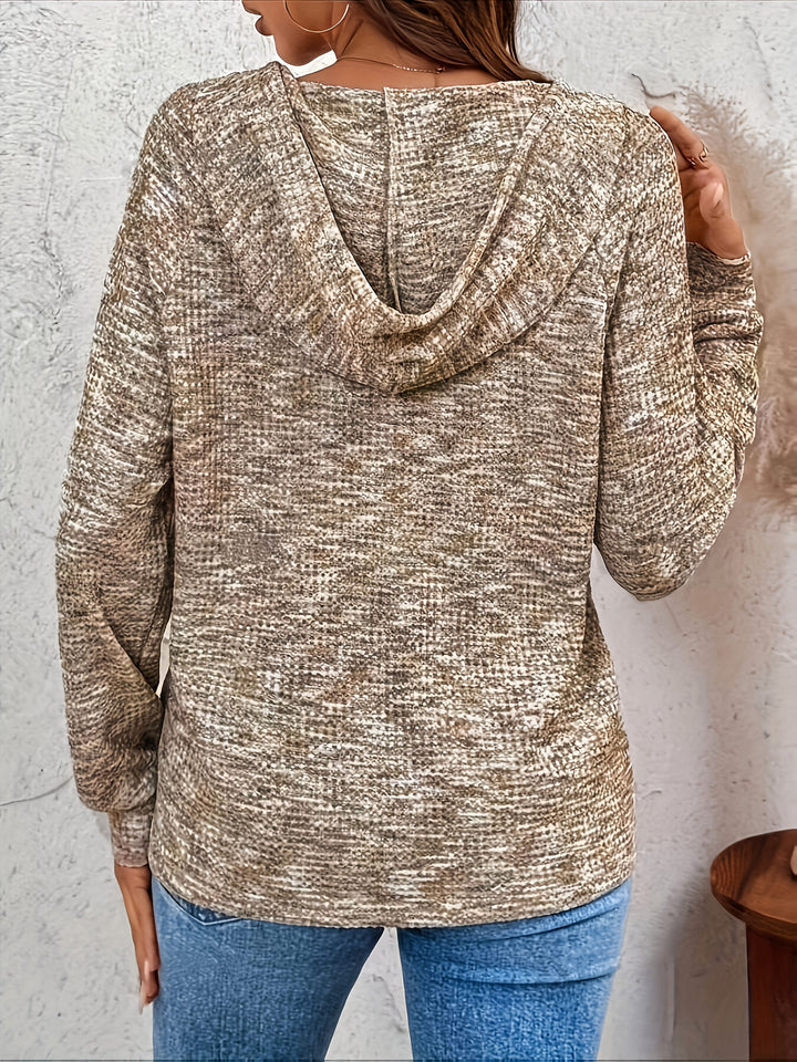 Graca - Maglione Con Cappuccio a Maniche Lunghe E Bottoni