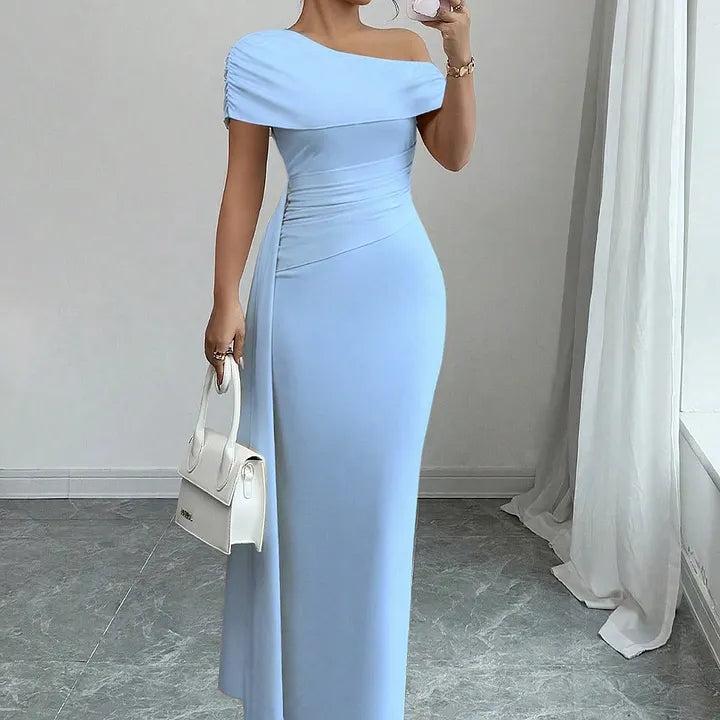 Lisete - Elegante Abito Lungo Monospalla