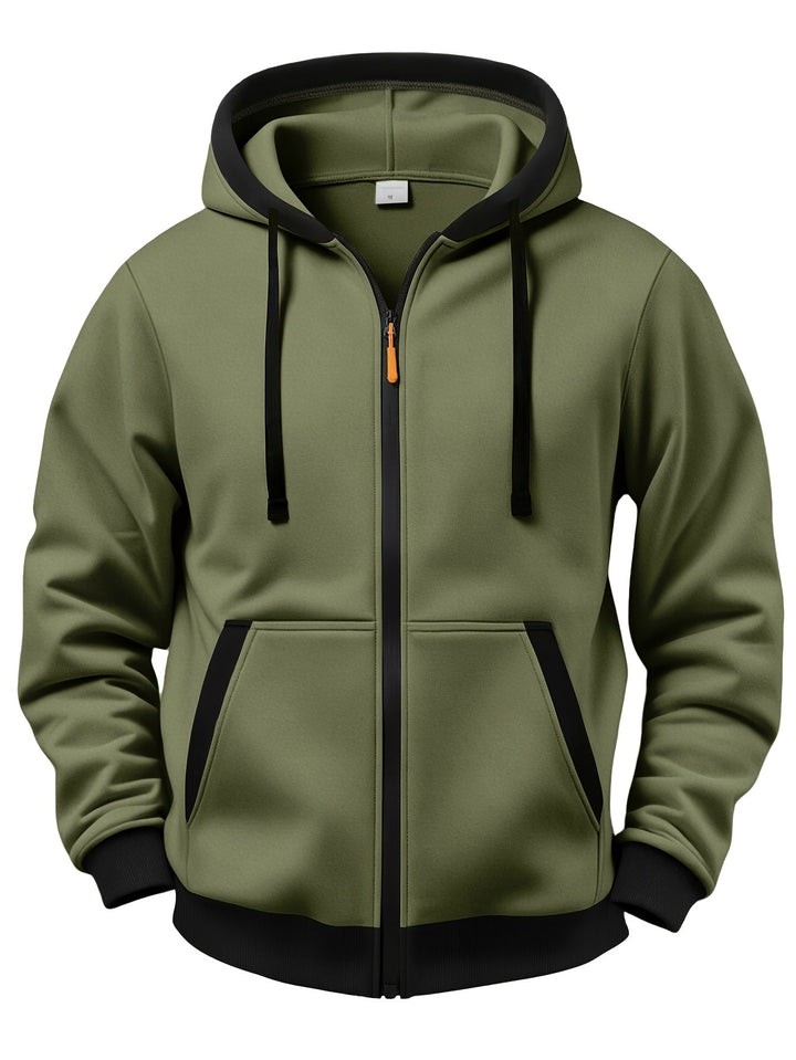 Mussoline - Maglia Invernale Casual a Maniche Lunghe Con Cappuccio E Cerniera