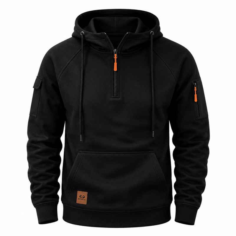 Juventus - Felpa Con Cappuccio E Zip a Un Quarto